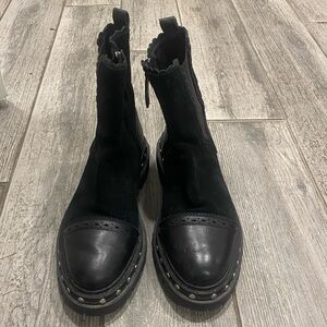 Free People Tate Black Booties